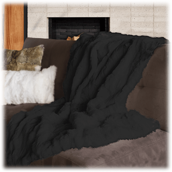 MorningSave LUXE Faux Fur Throws 50" x 60"