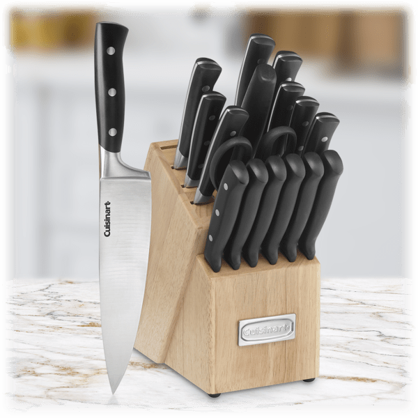 MorningSave Cuisinart 18Piece Triple Rivet Collection Cutlery Block Set