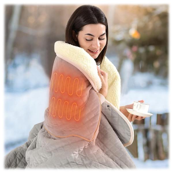 MorningSave MyWarm 24W Corded Heated Blanket/Pillow