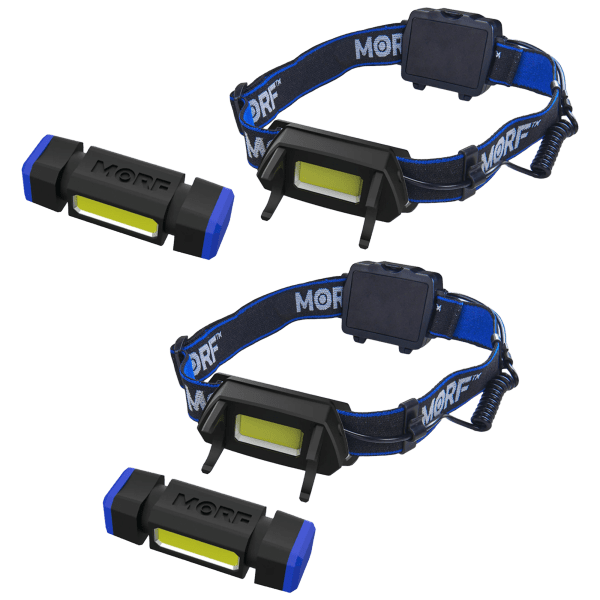 MorningSave: 2-Pack: MORF 2-In-1 500 Lumens Headlamp with