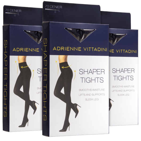 MorningSave: 3-Pack: Adrienne Vittadini Body Shaper Tights