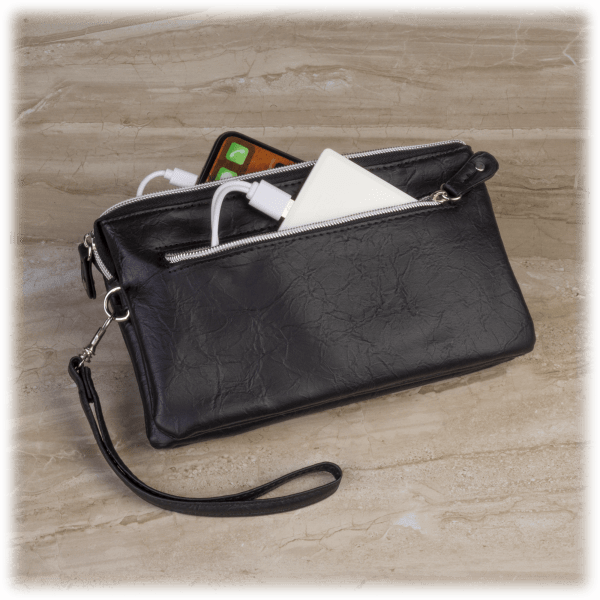 MorningSave: Stone Mountain 3-In-1 Genuine Leather Charging Handbag