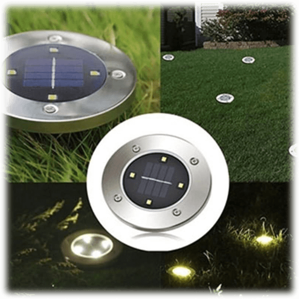 MorningSave 8Pack InGround Solar Pathway Lights with Bright LEDs