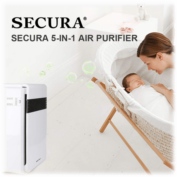 MorningSave Secura True HEPA 5 in 1 Large Room Air Purifier