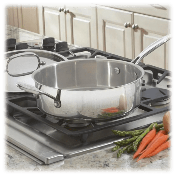 MorningSave Cuisinart Stainless Steel 3 Quart Saute