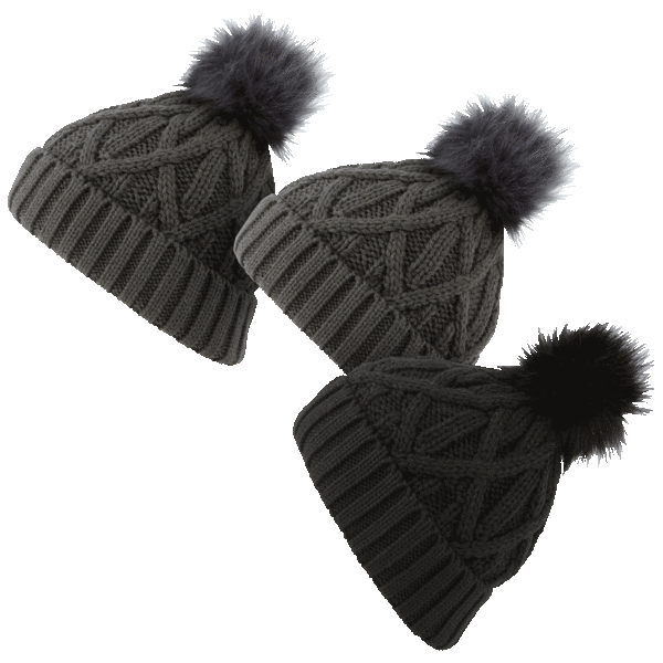 SideDeal 3Pack Acesori Premium Knit Beanies