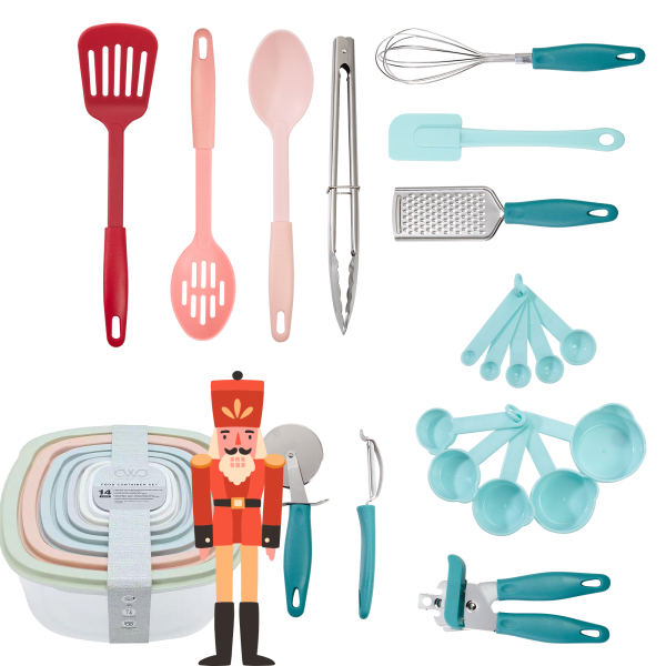 MorningSave Cook with Color 27Piece Kitchen Essentials Set
