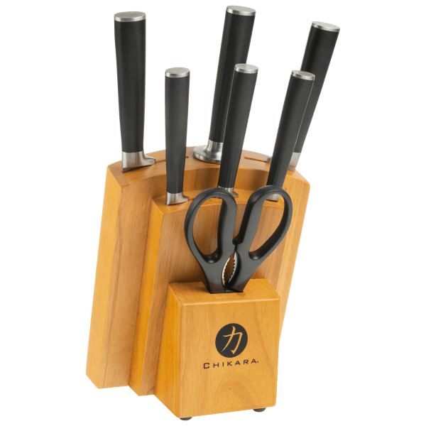 Ginsu Gourmet Chikara Series Japanese Steel 12 Piece Knife Block