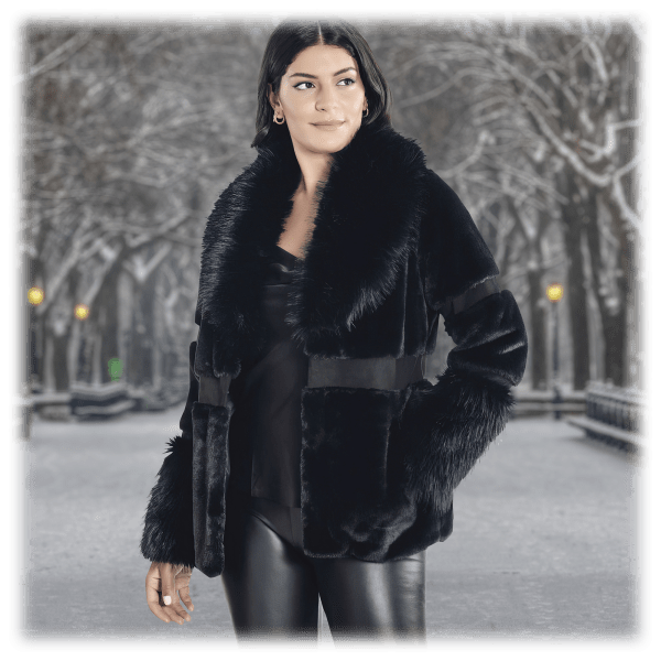 Beautiful Kathy Ireland Faux Fur 2024 Coat Medium