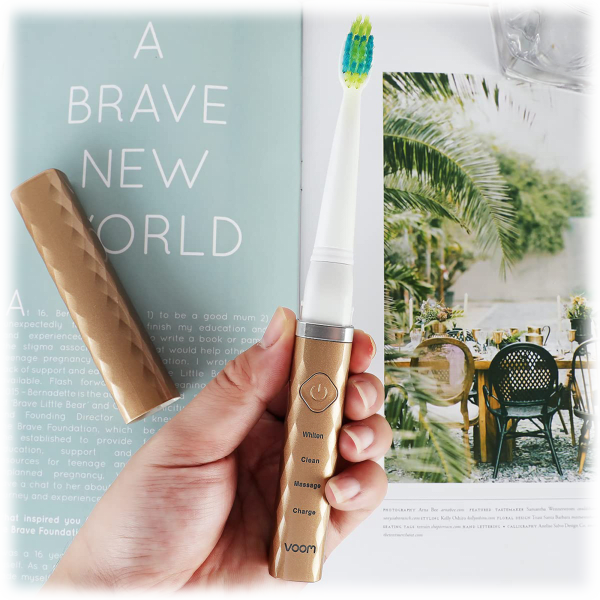 MorningSave Voom Sonic Pro 3 Rechargeable Sonic Toothbrush with