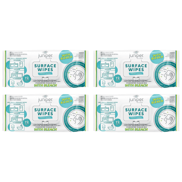 MorningSave 4Pack Juniper Clean MultiSurface Fresh Bleach Scent