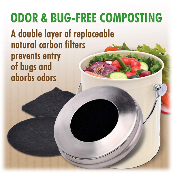 MorningSave iTouchless 1.32 Gallon / 5 Liter Kitchen Stainless Steel