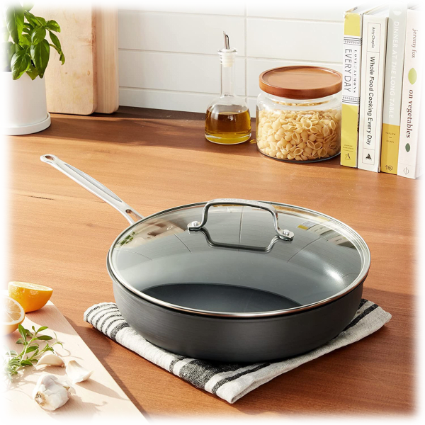 MorningSave Cuisinart Chef's Classic Anodized 12" Deep Fry Pan
