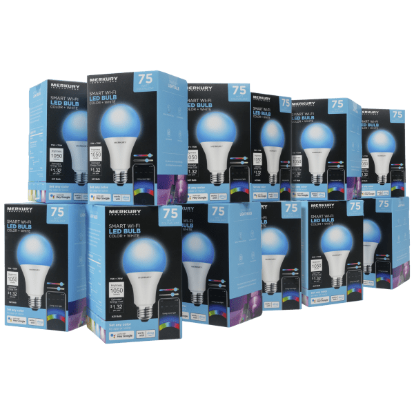 MorningSave DOORBUSTER 12Pack Merkury Innovations Smart WiFi LED