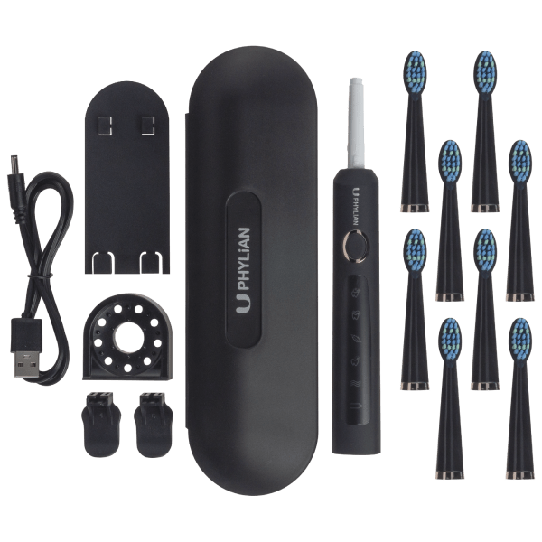 MorningSave Phylian H8 Sonic Electric Toothbrush with 8 Brush Heads