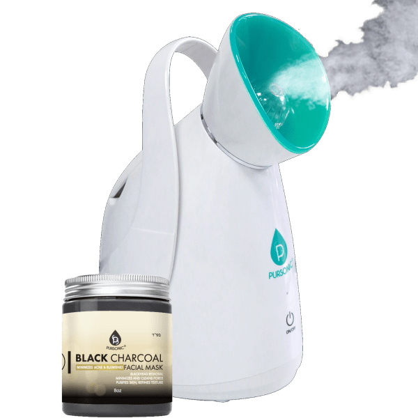 MorningSave Pursonic Facial Steamer & Charcoal Facial Mask Set