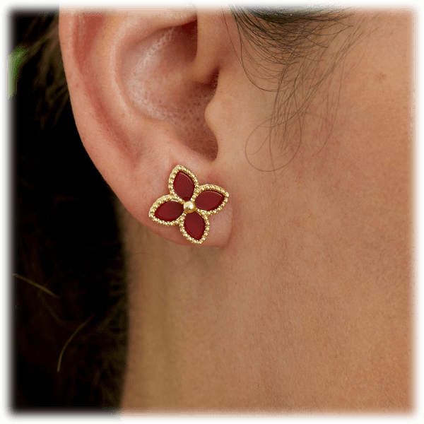 Morningsave Savvy Cie K Gold Vermeil Stud Earrings