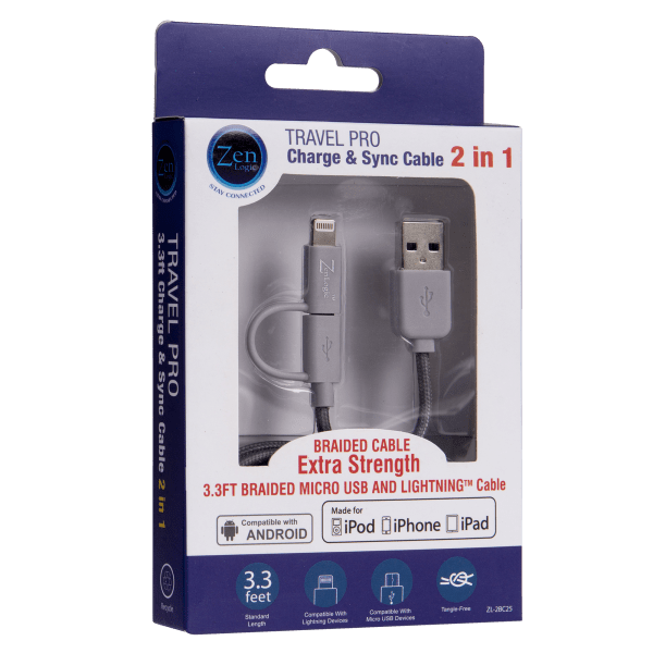 Morningsave Dual Port Usb Car Charger And Universal Charging Cable By Zen Logic 8771