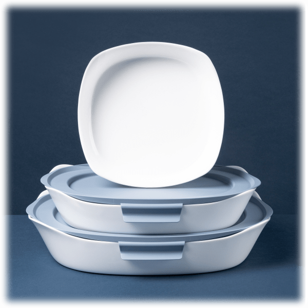 MorningSave Rubbermaid 5Piece Duralite Glass Bakeware Set