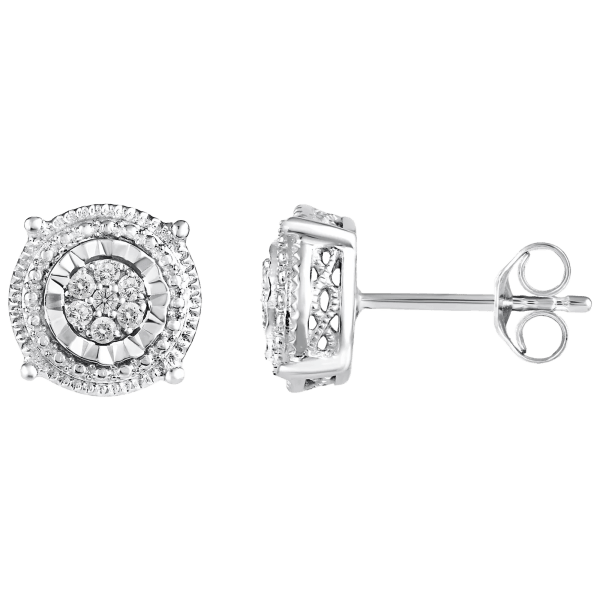 MorningSave Fifth and Fine 1/10 Carat TW Round Miracle Setting Diamond