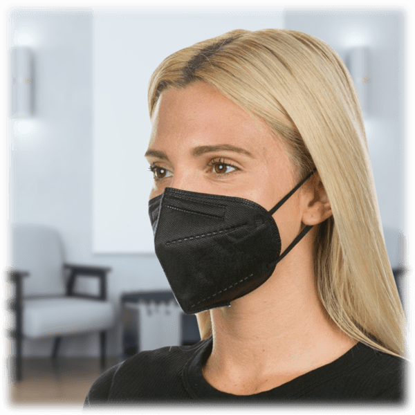 SideDeal 40Pack Black KN95 Masks