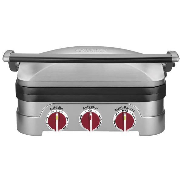 MorningSave Cuisinart 5Function Griddler with Red Dials