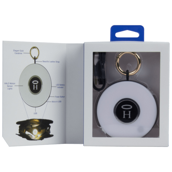 Meh Halo PowerGlow 3000 Portable Charger Keychain with LED Motion Light