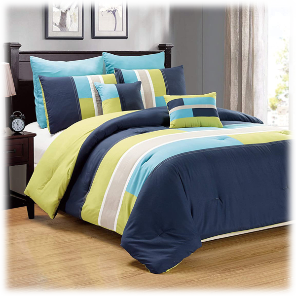 MorningSave Desiree 7 Piece Queen Comforter Set