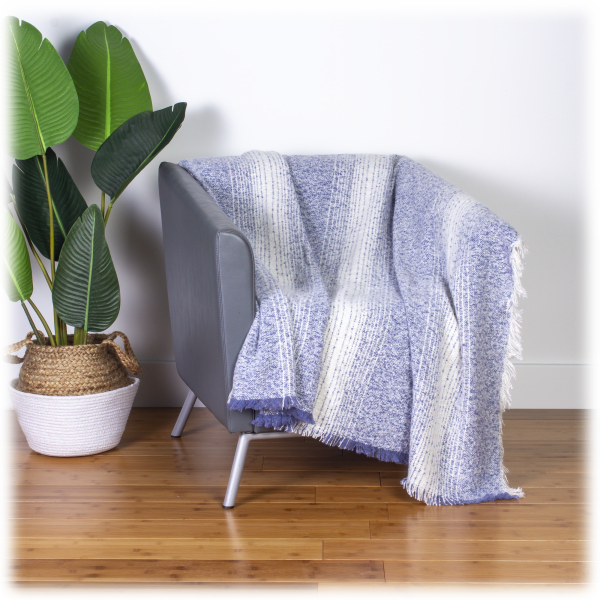 MorningSave Concierge Collection Ombre Stripe Knit Throw