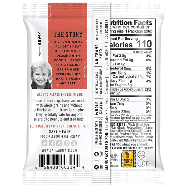 SideDeal 192Pack Remys All Natural Nut Free Cinnamon Grahams (Best