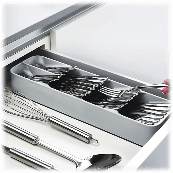 SideDeal Cheer Collection Compact Kitchen Drawer Flatware Organizer