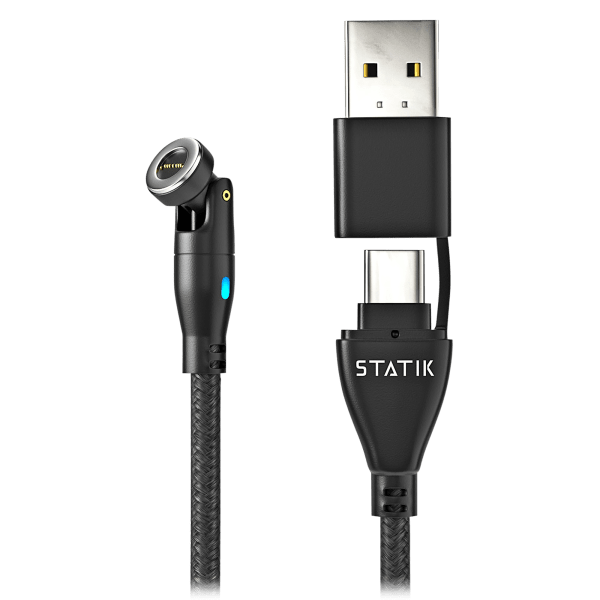 Statik 360 Pro 100W 6ft. Universal Magnetic Charging- Data Transfer Cable/Cord
