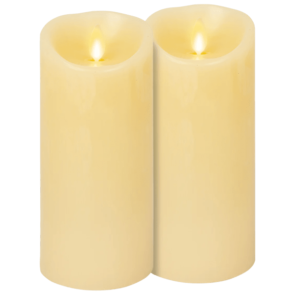SideDeal 2Pack Luminara Ivory Flameless Candles (4.5" or 6.5")