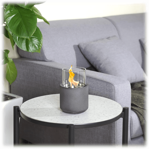 Meh Home Zone Living Concrete Portable TableTop Fire Bowl