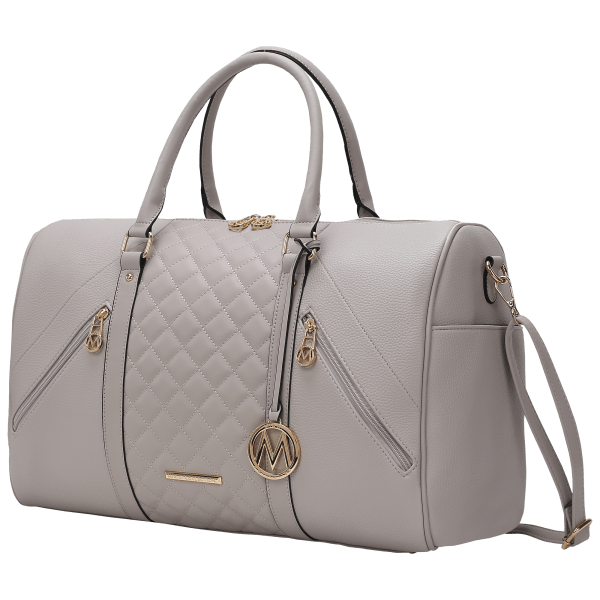 MKF Collection Embossed Vegan Leather Duffle Bag main image 1