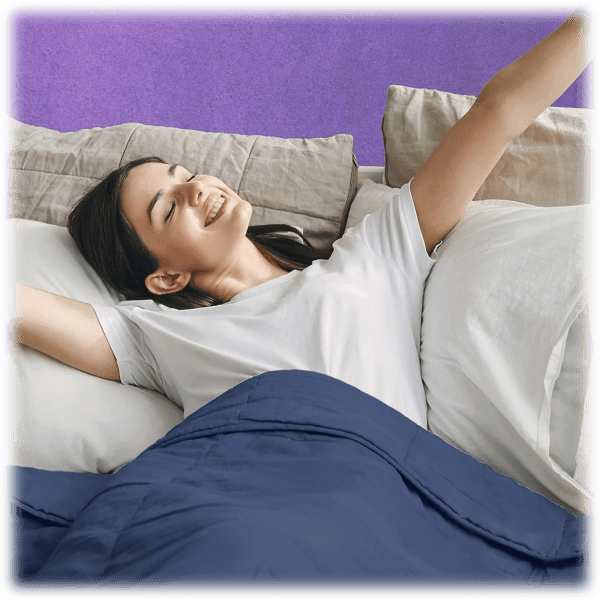 MorningSave Plush Weighted Blanket with Cover