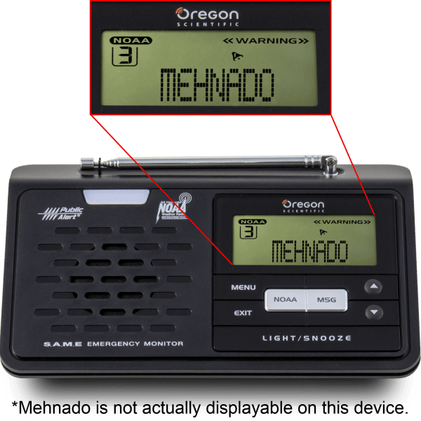 Meh Oregon Scientific Desktop Emergency NOAA Radio