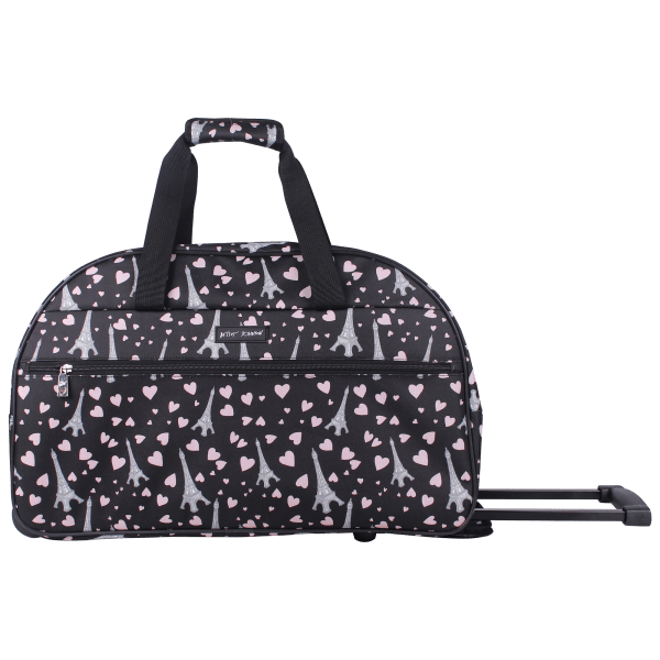 MorningSave Betsey Johnson Designer Carry On Rolling Duffel Bag with