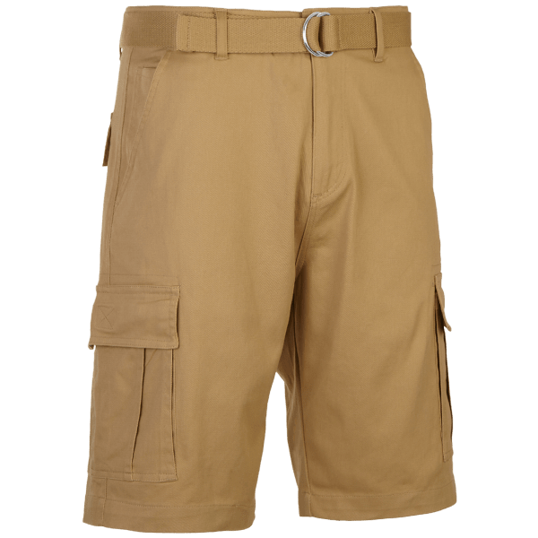 Meh 3Pack Men's Cotton Flex Stretch Cargo Shorts With Belt