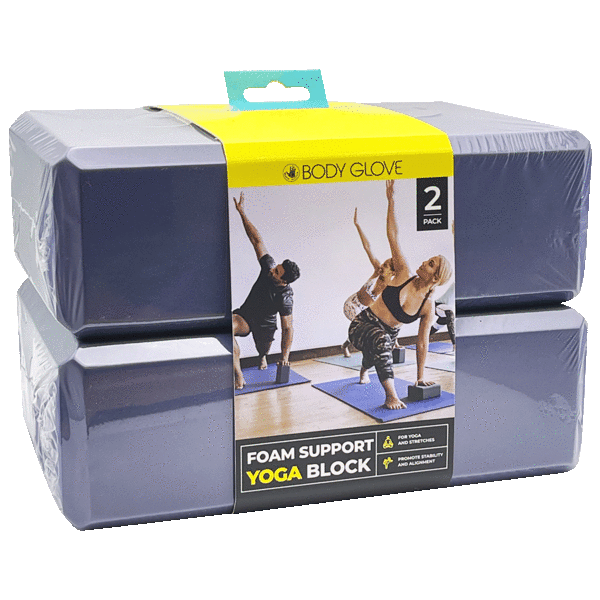 SideDeal 2Pack Body Glove Foam Yoga Blocks