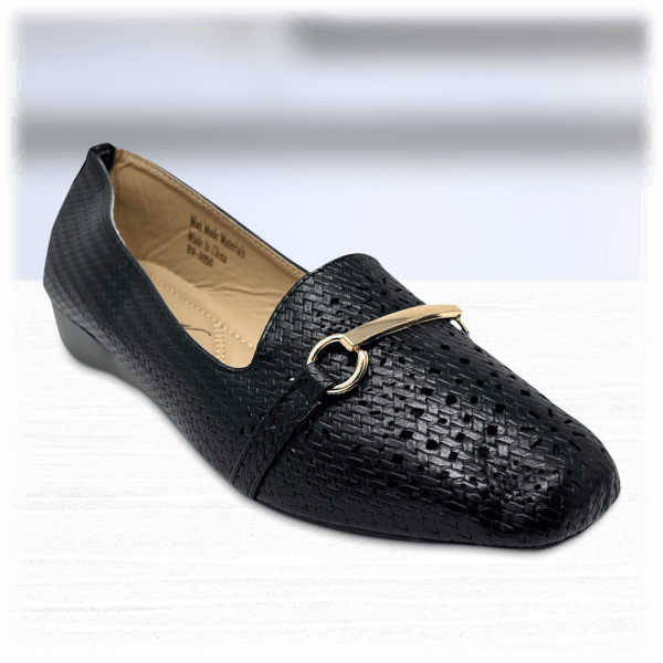 MorningSave Victoria K. Women Fashion Low Wedge Embossed Shoes