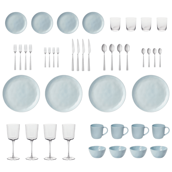 Morningsave leeway home 44 piece full way complete table setting kit