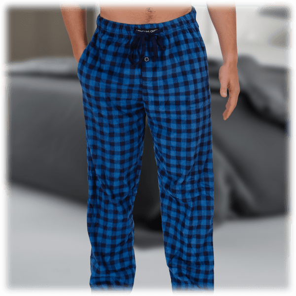 SideDeal 2Pack Men's Members Only Minky Fleece Drawstring Sleep Pants