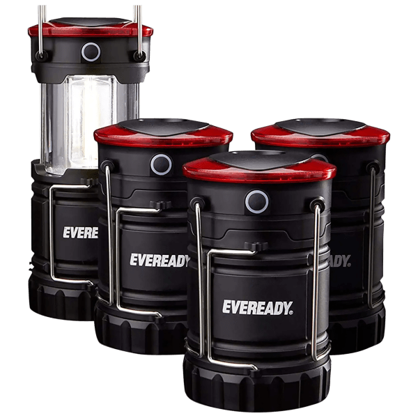 SideDeal: 4-Pack: Eveready 280-Lumen Collapsible LED Lanterns with Batteries