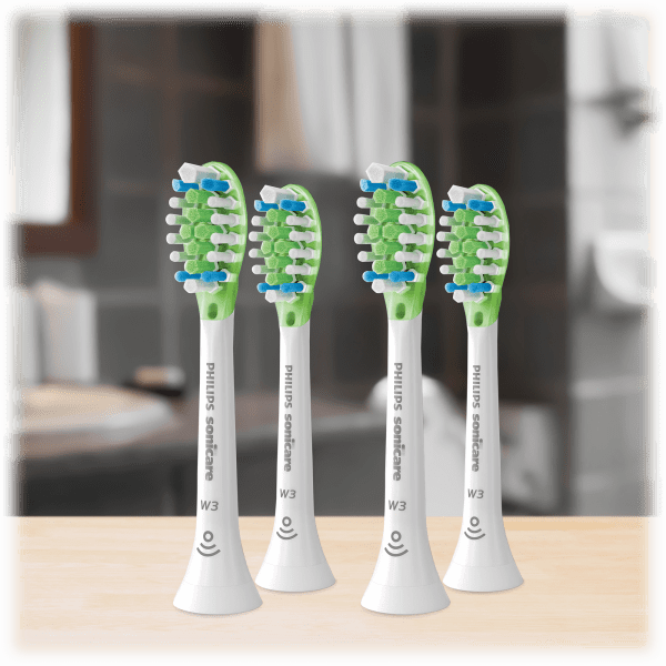 MorningSave 4Pack Philips Sonicare W3 Replacement Toothbrush Heads