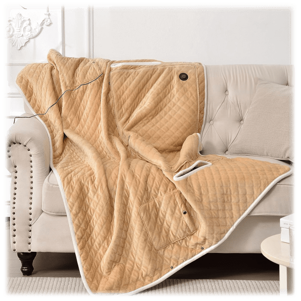 MorningSave MyWarm 24W Corded Heated Blanket/Pillow
