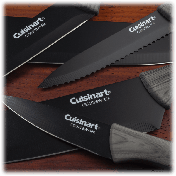 Cuisinart C55-10PWM 10 Piece Ceramic Coated Knife Set - Faux Marble