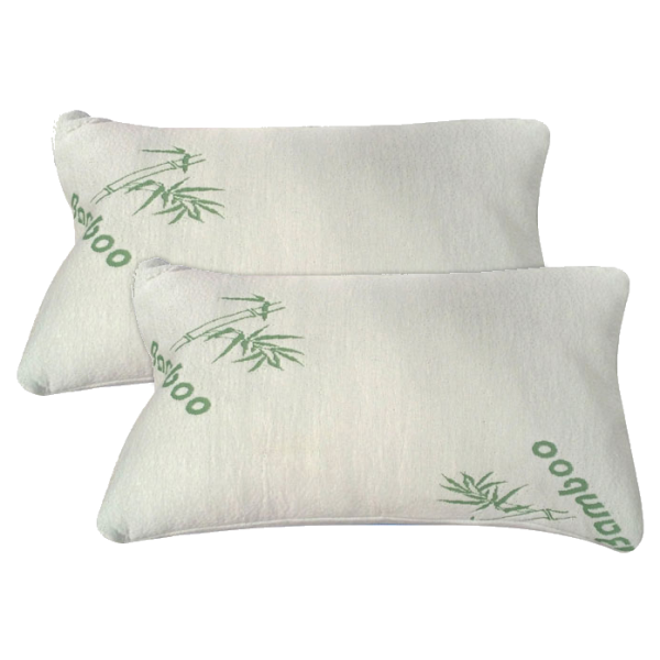 MorningSave 2Pack Bamboo Memory Foam Pillows