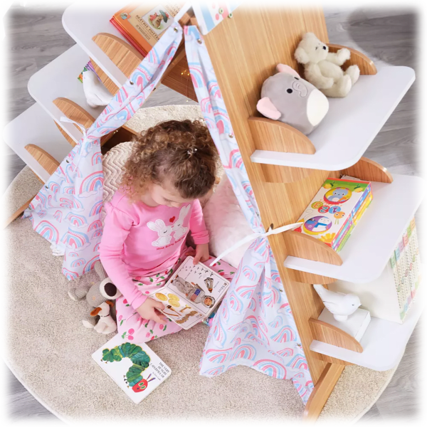 MorningSave KidKraft Book Nook Tent with Shelves