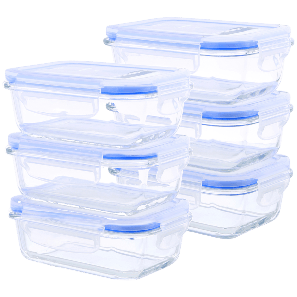 Kinetic 12-Piece Glass Square Food Storage Set 